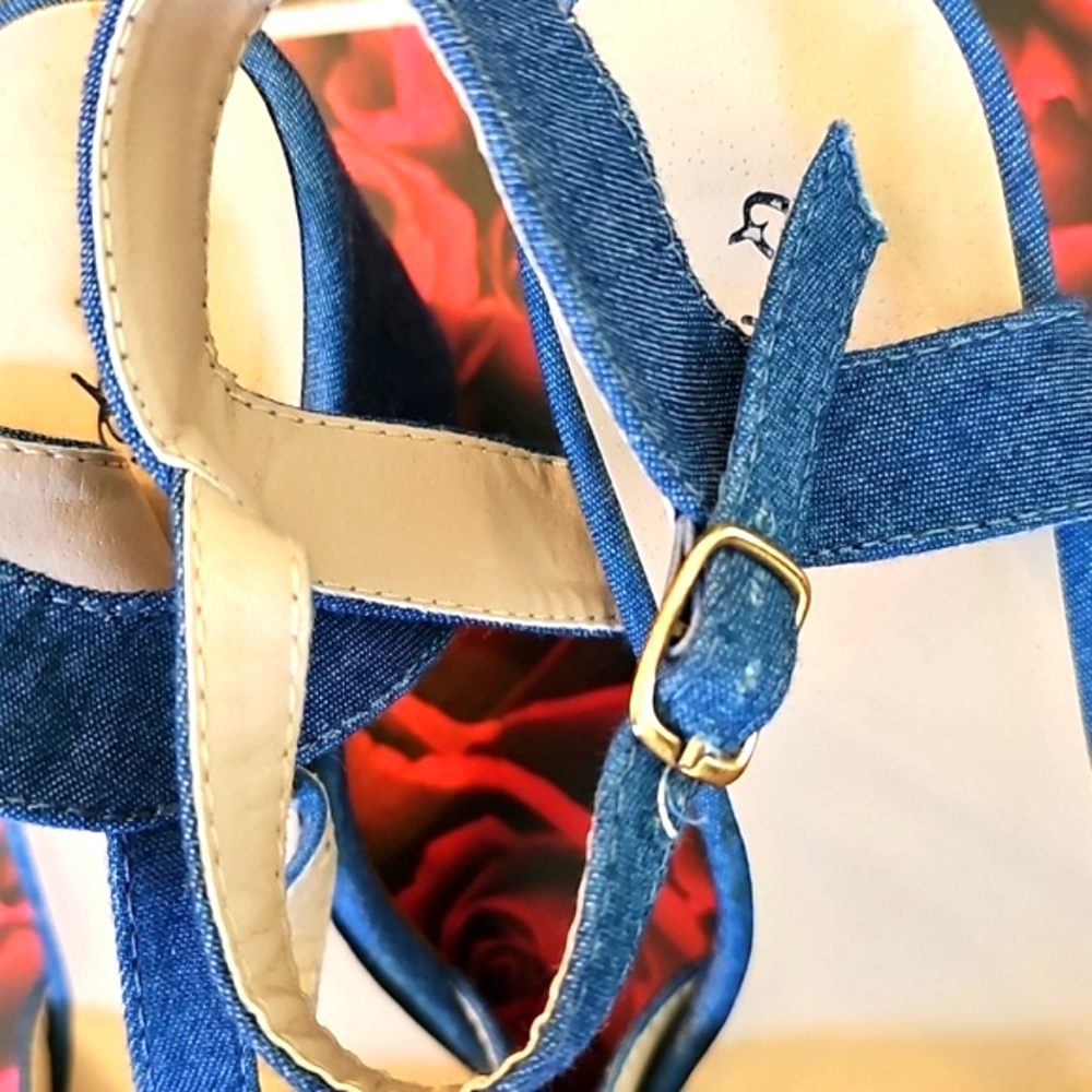 Denim  Sandals - Picture 7 of 15